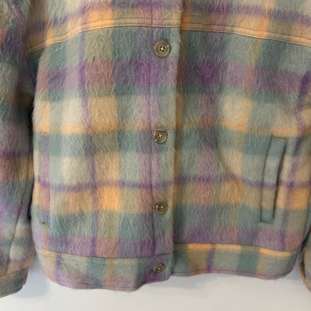 Salt Water Luxe NWOT Sz M Pastel Button Up Jacket Long Sleeve w Pockets Org $120 - Picture 5 of 10